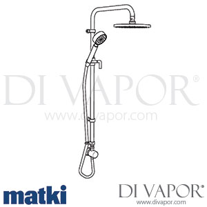Matki 2/1011 Absolute Contemporary Shower Kit Spare Parts